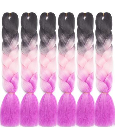 LDMY Jumbo Braiding Hair Extensions- 24Inch Jumbo Braids Synthetic Hair for African Women 37