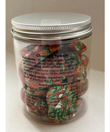 Natural Candy Shop Milk Chocolate Foiled Turkeys 200g Candy Jar x 9 units 200g x 9 - Buy Online on GoSupps.com