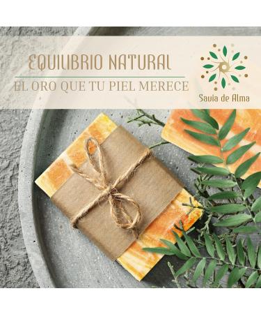  Savia De Alma Handmade Soap with Argan Oil | Made in Spain | Natural & Vegan | Nourishing Soft & Rejuvenated Skin | Eco Friendly Solid Cosmetics | 100g - Buy Online on GoSupps.com