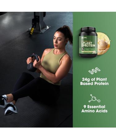 Optimum Nutrition Plant Based Protein Powder - Gluten Free Vegan Formula for Muscle Recovery - Creamy Vanilla Flavor - 20 Servings - Buy Online on GoSupps.com