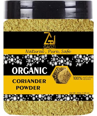 GAGZI All Natural Organic Spices Coriander Powder 200 Gram (Packing May Be Vary) Pack of 1 200 Gram 7.05 oz - Buy Online on GoSupps.com
