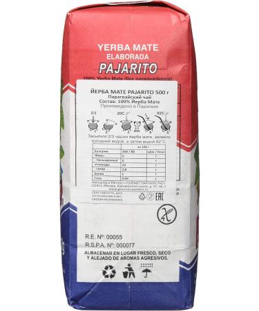 Yerba Mate Pajarito Traditional 500g - Buy Online on GoSupps.com