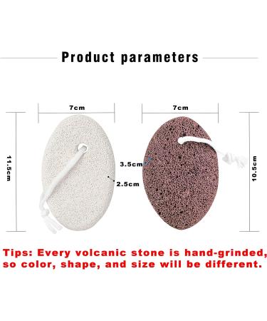 Uoking Pumice Stone for Feet - 2 PCS Natural Lava Scrubber & Callus Remover - Buy Online on GoSupps.com