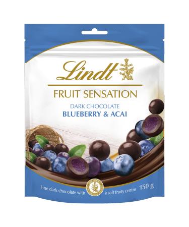 Lindt FRUIT SENSATION Chocolat noir myrtille et a a pochette 150 g