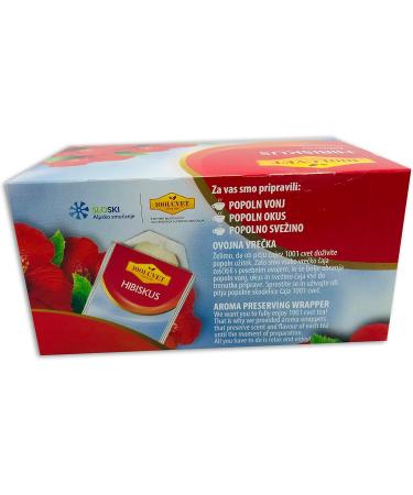  UPSY Alpine Mountains herbal tea hibiscus tea 4 packs of 20 sachets each (80 tea bags) - Buy Online on GoSupps.com
