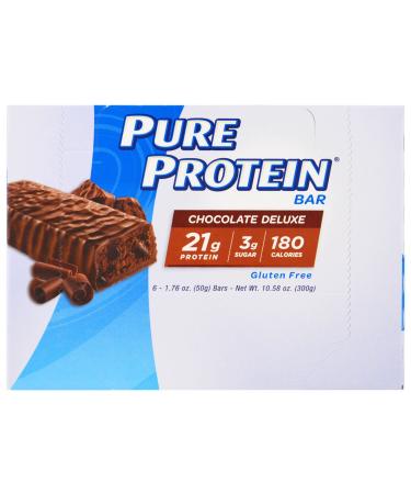Pure Protein Chocolate Ca Size 6ct Pure Protein Chocolate Bar 1.76z