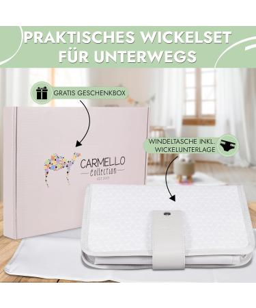 Carmello Diaper Bag with Diaper Pad - Test Winner High-Quality Anti-Allergic Canvas Includes eBook - Best Gift for Baby Practical Beige Baby Bag for Travel - Buy Online on GoSupps.com