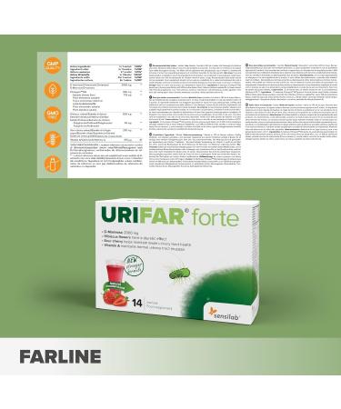 Sensilab Urifar Forte | Delicious strawberry drink made from D-Mannose Vitamin A Hibiscus and Cherry extract for the urinary tract | 28 bags - Buy Online on GoSupps.com