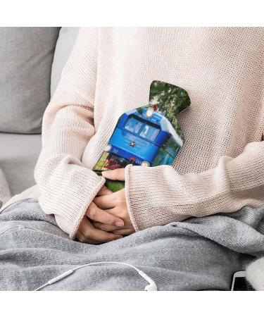 Hot Water Bottle with Lid - Premium Rubber Hot Water Bag for Pain Relief Cramps Foot Warmer & Hot/Cold Therapy - Buy Online on GoSupps.com