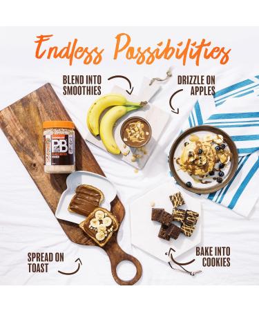  PBfit PBfit Chocolate Peanut Butter Powder 88% less fat 5g of protein natural gluten-free nut butter - Buy Online on GoSupps.com