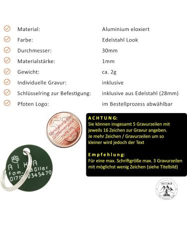 Personalized Dog Tag with Engraving | Custom ID & Address Plate - Green Matt Finish - Buy Online on GoSupps.com