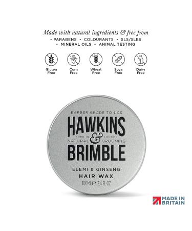 Hawkins & Brimble Molding Hair Wax 100ml - Long Lasting Style, Light to Medium Hold for Men with Subtle Scent - Buy Online on GoSupps.com