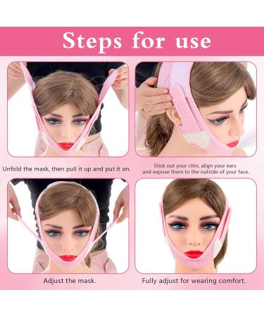 Thinp Chin Strap for Double Chin V Line Face Lifting Chin Mask Double Chin Reducer Face Lift Belt Double Chin Remover Chin Strap for Women Tightening Skin Preventing Sagging - Buy Online on GoSupps.com