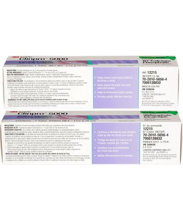 3M Clinpro 5000 Anti-Cavity Toothpaste (1.1% Sodium Fluoride) Vanilla Mint Flavour 113 g - Buy Online on GoSupps.com