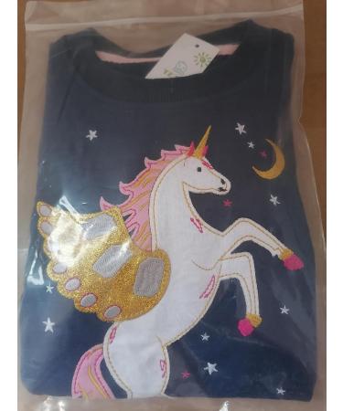 Girls Cotton Sweatshirt | Casual Long Sleeve Top for Kids | Toddler Jumper Age 1-12 | Blue | 11-12 Years - Buy Online on GoSupps.com