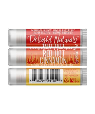 Red Hot Cinnamon Lip Balm - Set of Three | Nourishing & Flavorful | International Shipping Available - Buy Online on GoSupps.com