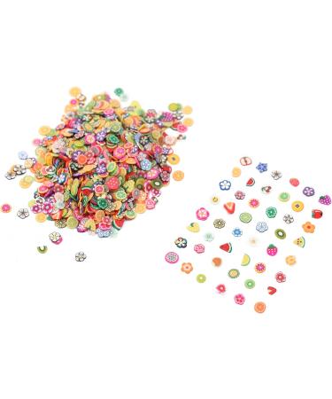 1000pcs Fimo 3D Fruit Nail Art Slices - Assorted Color Decoration Tips - Buy Online on GoSupps.com