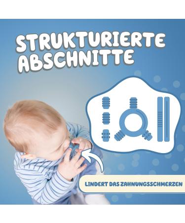 Buy Baby Nom BPA-Free Cooling Bite Ring - Dental Aid & Gripping Toys for Teething Babies - Buy Online on GoSupps.com