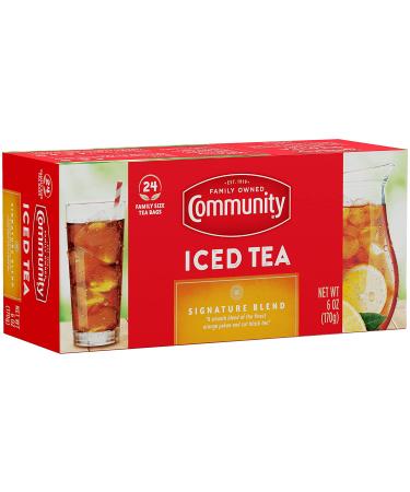 Community Coffee Porch Breeze Signature Iced Tea Bags - Family Size 24 Count (Pack of 6) - Buy Online on GoSupps.com