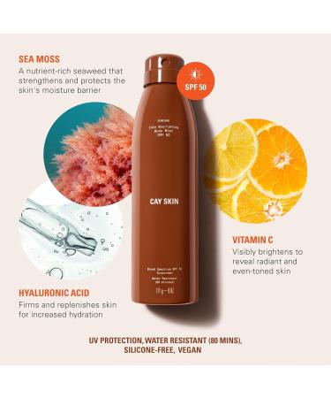 Isle Nourishing Body Mist w/SPF 50 Body Sunscreen Spray w/Sea Moss Hyaluronic Acid Vitamin C & More - Hydrating Vegan Sunscreen Mist - Lightweight SPF Spray for All Skin Types 6 fl oz - Buy Online on GoSupps.com