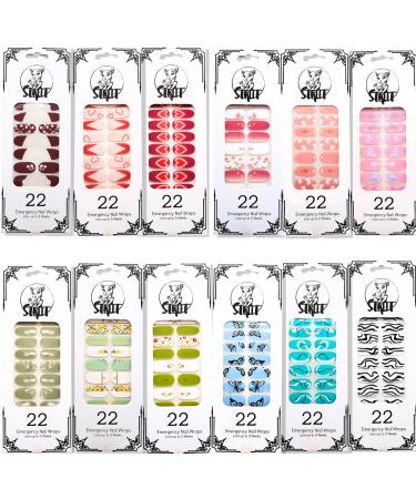 StreetKitty Emergency Nail Wraps Dreamscape Collection 12 Packs of 22 Nail Polish Strips Non-Toxic Premium Quality Easy Application Nail Art Stickers (12 Nature Dreamscape Collection) 12 Nature Dreamscape Collection - Buy Online on GoSupps.com