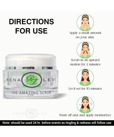 Buy Amazing Scrub Natural Microdermabrasion Face Scrub - Gentle Exfoliation for Radiant Skin | International Shipping Available - Buy Online on GoSupps.com