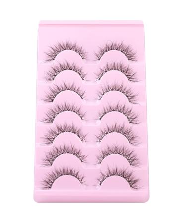 3D Wispy False Eyelashes - Natural Look, Soft Curly Lash Strips - Pack of 7 Pairs - Buy Online on GoSupps.com