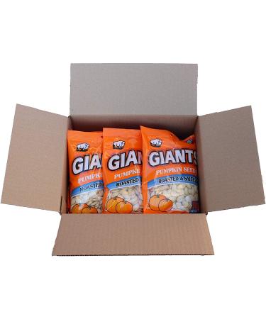 GIANTS Roasted & Salted Pumpkin Seeds 5.15 oz (Pack of 12) - Buy Online on GoSupps.com