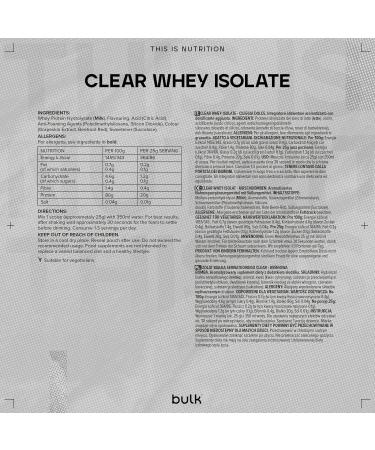 Bulk Clear Whey Isolate Powder Protein Shake Cherry Bomb 500 g - Buy Online on GoSupps.com