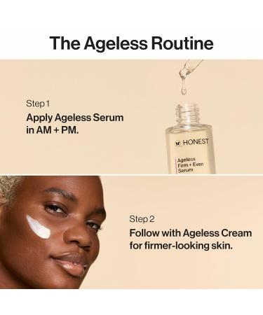 Honest Beauty Ageless Firm and Even Serum Powered by Vegan Collagen Elastin Polypeptides Firmer-Looking Skin Fragrance Free EWG Verified Cruelty-Free 1 fl oz Firming Serum 1 fl oz - Buy Online on GoSupps.com