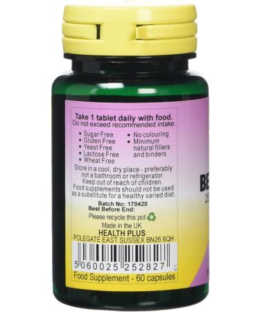 Health Plus Bee Propolis 1000mg Antioxidant & Energy Supplement - 60 Tablets - Buy Online on GoSupps.com