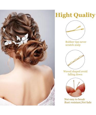 Laicky 200 Count Blond Hairpins for Women & Girls - Invisible Wave Hair Clips in Box | Bulk Hair Jewelry (5.2cm) - Buy Online on GoSupps.com