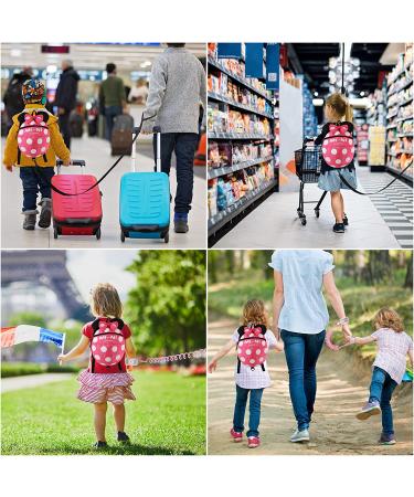 4 in 1 Toddler Harness Leash | Baby Anti Lost Wrist Link | Child Safety Tether | Walking Harness Wristband Assistant Strap Belt - Rose Red - Buy Online on GoSupps.com