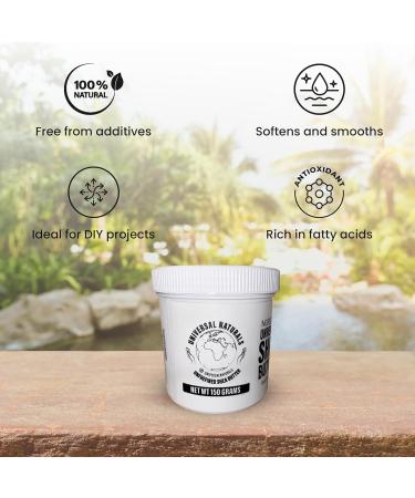 100% Natural Raw Unrefined Yellow Shea Butter 150g - Ideal for DIY Recipes Body Butters Lotions & More - Universal Natural - Buy Online on GoSupps.com