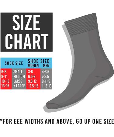 Physicians' Choice Diabetic Men's Crew Socks 12-Pack 10-13 White - Diabetes Socks for Men - Buy Online on GoSupps.com