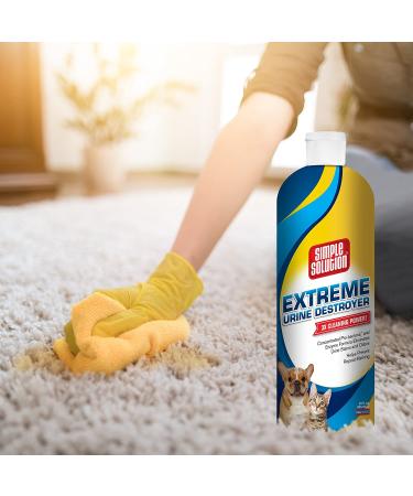 Simple Solution Urine Destroyer Enzymatic Cleaner 32 oz - Pet Stain & Odor Remover | 2X Pro-Bacteria Power | Easy Pour Bottle - Buy Online on GoSupps.com