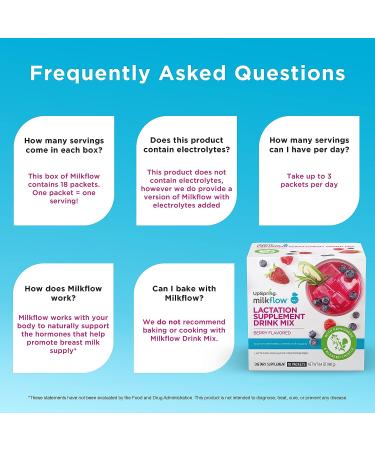 UpSpring Milkflow Lactation Supplement Drink Mix - Berry Flavor | 18 Servings - Buy Online on GoSupps.com