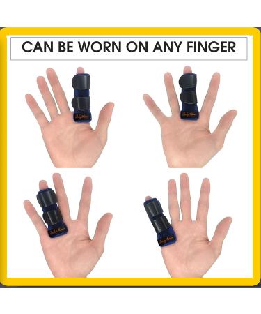 Buy BodyMoves 2 Double-Sided Solid Support Finger Splints & Sleeves - 2020 Edition (Midnight Black) | International Shipping Available - Buy Online on GoSupps.com