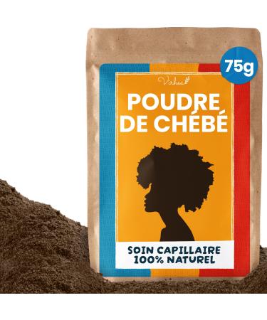 Poudre de Chebe 75G - Chebe pour Cheveux - Soin Capillaire Traditionnel pour la Pousse et le Renforcement des Cheveux Chebe du Tchad