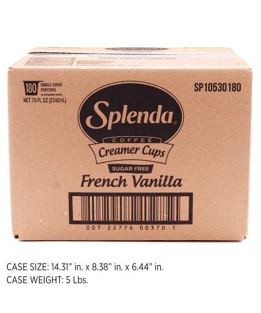 SPLENDA Sugar Free French Vanilla Coffee Creamer Cups - 180 Count - Buy Online on GoSupps.com