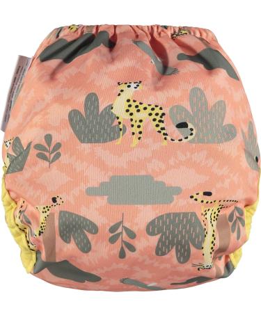 Close Parent Pink Cheetah Waterproof Nappy Cover | Adjustable Popper Design | Eco-Friendly for Newborn to Toddler - Buy Online on GoSupps.com
