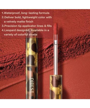 QiBest 12pcs Matte Liquid Lipstick Set - High Pigmented, Long Lasting, Waterproof Lip Gloss Kit for Girls & Women - Leopard Print Gift Set - Buy Online on GoSupps.com