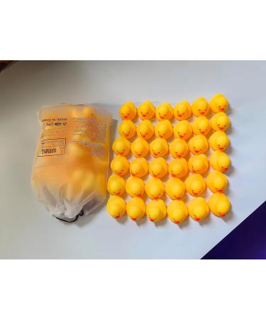50PCS Mini Rubber Duck Bath Duck Toys for Toddlers Boys Girls Squeak and Float Yellow Ducks in Bulk Baby Shower Duck Decorations Party Favors (1.6''-50pcs) - Buy Online on GoSupps.com