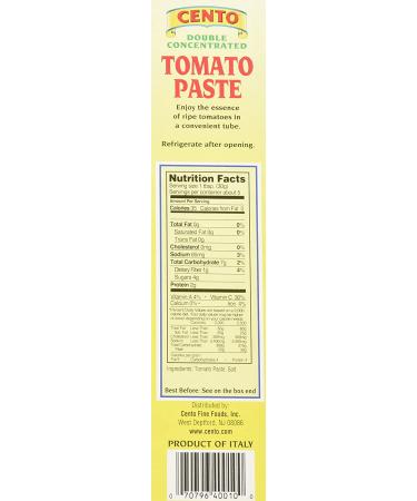 Cento Tomato Paste Tube (Pack of 3) - 4.56 Ounce x 3 | Italian Tomato Concentrate - Buy Online on GoSupps.com