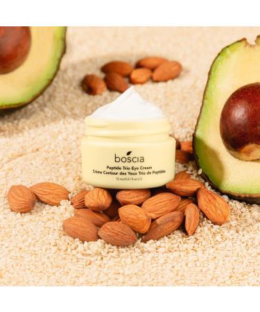 boscia Peptide Trio Eye Cream - Vegan Cruelty-Free Natural and Clean Skincare | Age-Defying Eye Cream with Peptide Blend and Organic Botanical Oils - Buy Online on GoSupps.com