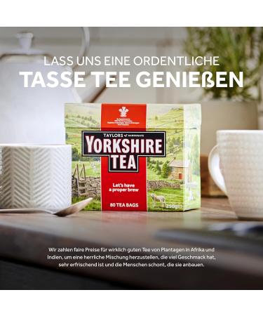 Buy Yorkshire Tea - Strong Black English Tea | 240 Bags | Refreshing & Sustainably Sourced - Buy Online on GoSupps.com