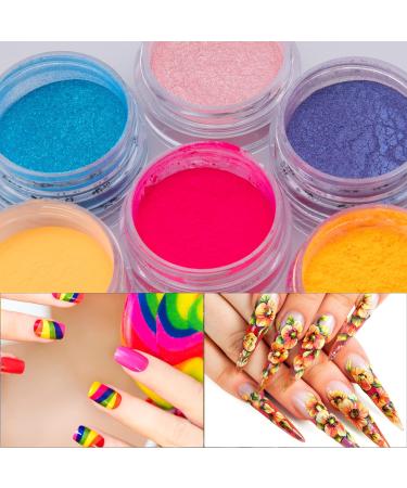 Duufin 54 Colors Pigment Nail Powder - Glitter for DIY Nail Art & Decoration | International Shipping Available - Buy Online on GoSupps.com