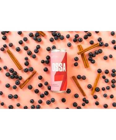  OSSA OSSA Blueberry Cinnamon Energy Tea (24 x 250ml) Refreshing Guayusa-Infused Boost Packed with Antioxidants for Natural Energy & Wellness - Buy Online on GoSupps.com