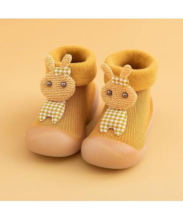 Myth Children's Shoes: Toddler & Baby Running Shoes (6-12 Months) - Boys & Girls Slipproof Crawling Socks in Yellow - Buy Online on GoSupps.com