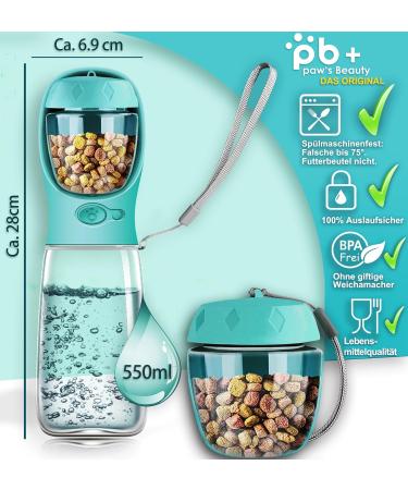 NEW 3 Series Gift Set: 550ml Leak-Proof Dog Drinking Bottle with Feed Container & Toothbrush - Premium Travel Solution for Pets - Buy Online on GoSupps.com